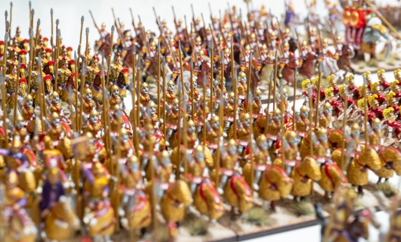 Seleucid_09.jpg (1.29 MiB) 6250 mal betrachtet Blick durch den Lanzenwald der Cataphracts