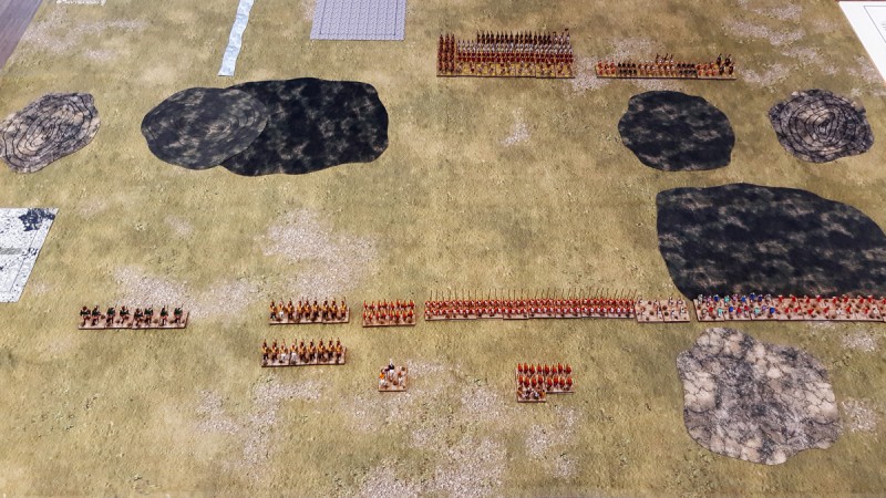 Republikanische Römer vs. Seleukiden, Ausgangsstellung auf dem Spieltreff vom 26.5.2024
