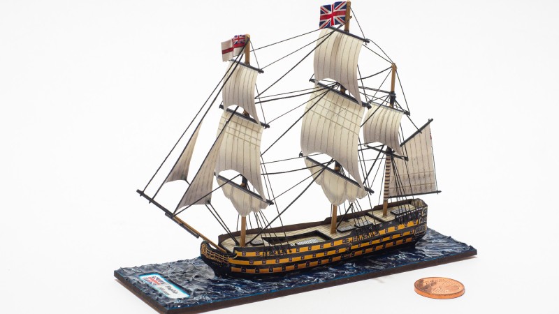 Britisches Flaggschiff, 100 Kanonen.